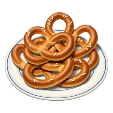 Plate of Pretzel sticker