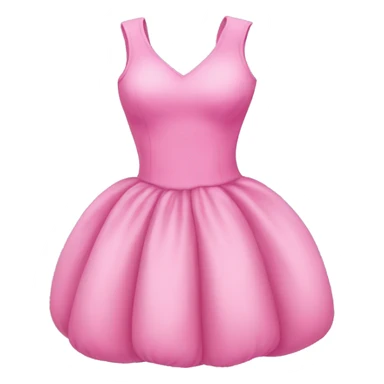 Pink puff dress sticker