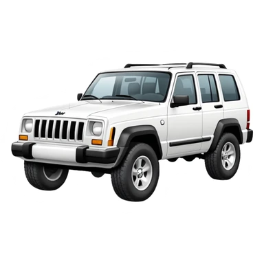 White jeep Cherokee new sticker