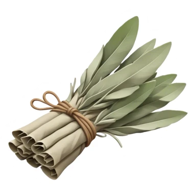 Bundle of dried sage sticker
