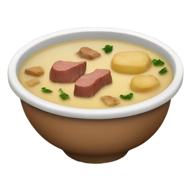 Soup with meat and potatoes  sticker