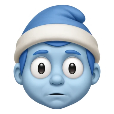 Sleepy smurf sticker