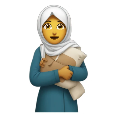 Muslim woman carried into israel sticker