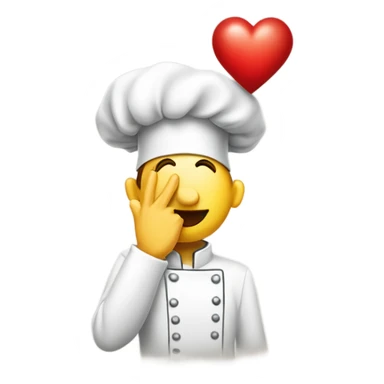 An emoji-style hand performing the classic 'chef's kiss' gesture, a universally recognized expression of perfection, accompanied by a vibrant red heart near the fingertips to symbolize affection, admiration, or approval sticker