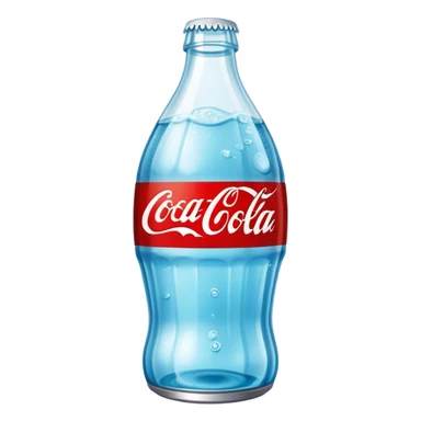 Light blue coke cola sticker