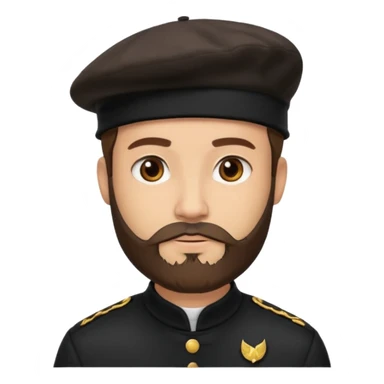 Man with Dark Beret – Brown beard, black beanie.






 sticker