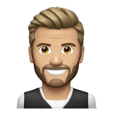 david beckham con trineo negro sticker