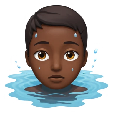 Tête qui se boit dans l’eau sticker