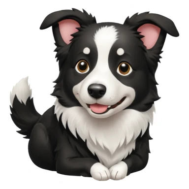 Perro border collie feliz sticker
