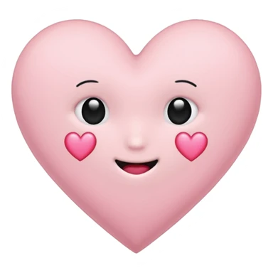 Light pink heart with black stitches  sticker