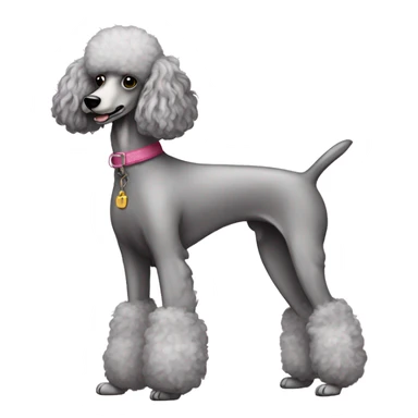 Skinny poodle  sticker