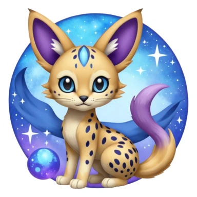 Meloetta-Serval-Cresselia-Palkia-Stitch-Fakémon-creature-hybrid sticker