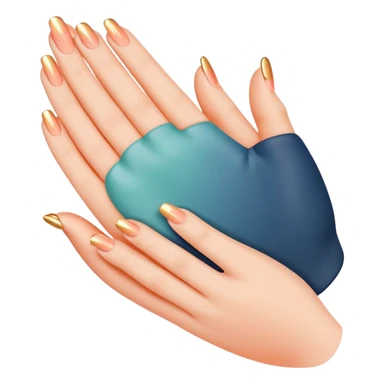 Soft Neutrals → Beige hands + slate blue accents 🌫 Warm Gradient → Peach to mint with gold sparks 🌟 Bold Monochrome → Navy + silver lines 🌌 sticker