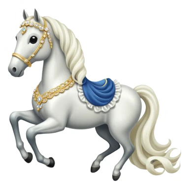 horse with a bridal train sticker