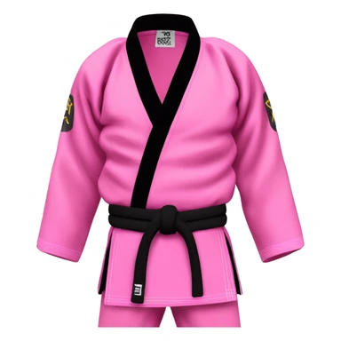 Pink jiu jitsu gi sticker