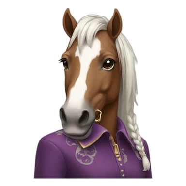 fashionable spirit horse sticker