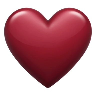 Maroon heart sticker