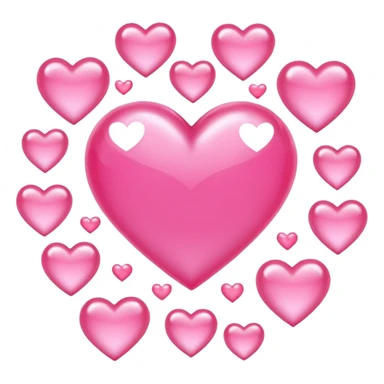 Many pink sailor moon hearts  sticker