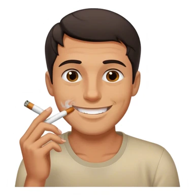 Man high saying ooh smoking a blunt sticker