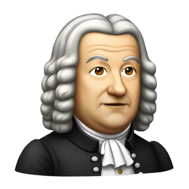 johann sebastian bach standing sticker