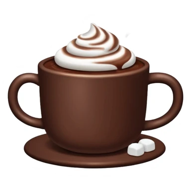 a hot cup of hot cocoa sticker