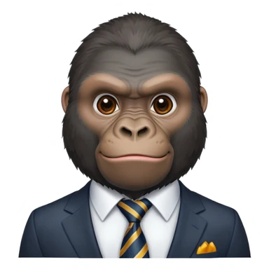 Gorilla in suit sticker