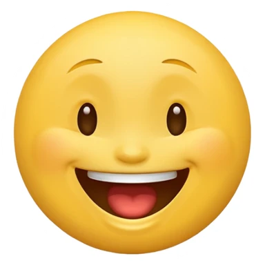 laughing face emoji, joyful expression sticker