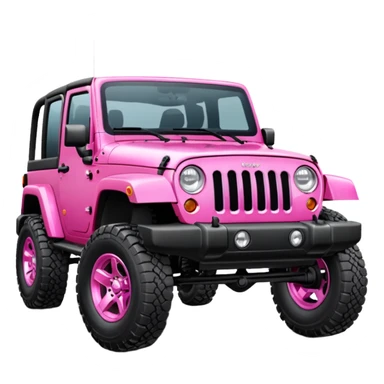 Tuscadero pink jeep wrangler  sticker
