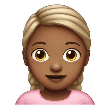 Down syndrome girl wearing a pink dress sticker