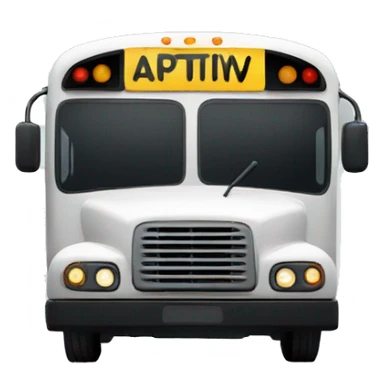 Bus with the letters APTIV  sticker
