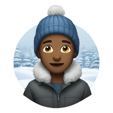 boys in winter wonderland sticker