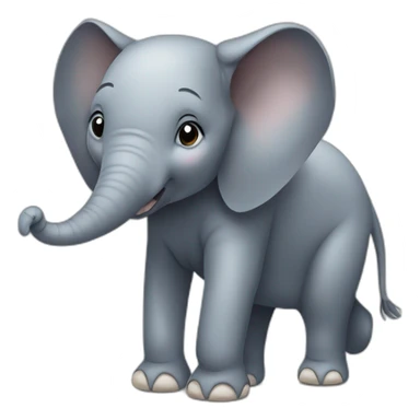 Éléphant sur souris sticker