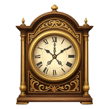 12:00 on the clock old clock sticker