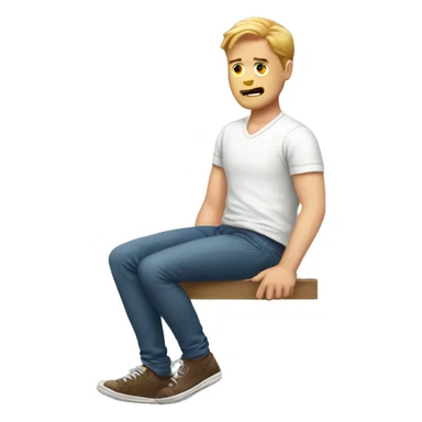 White guy got hurt and holding their ankle sticker