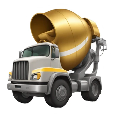 golden cement mixer  sticker
