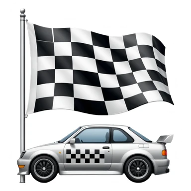 sorayama Chequered flag sticker