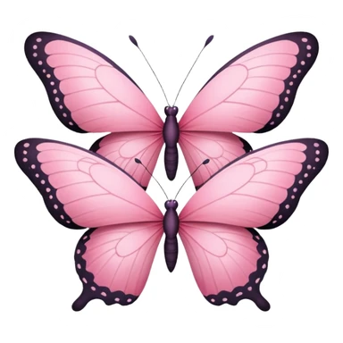 3 pink butterflies sticker
