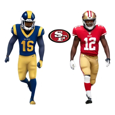 Rams versus 49ers sticker
