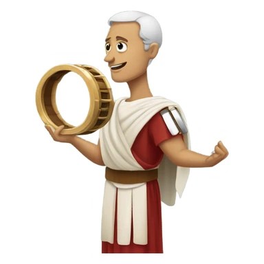 Julius Caesar paying the tambourine  sticker