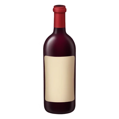 bottle of red wine sticker
