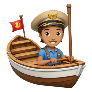 Joe mama riding on a boat sticker