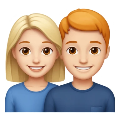 two friends happy to meet each other sticker