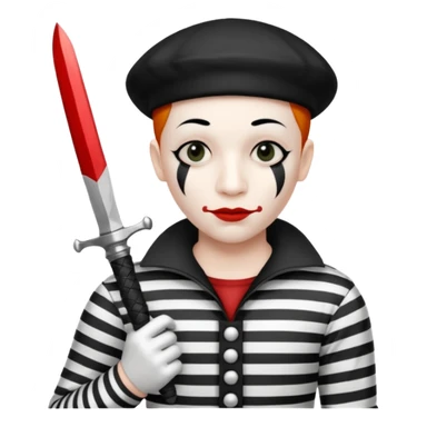 Mime-assassin sticker