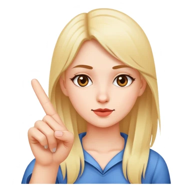 Girl with middle finger up sticker