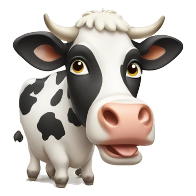 Cow on holiday sticker