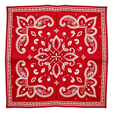 bandana,Red paisley. sticker