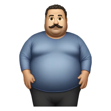 chubby man, with moustache, a sly smirk, wearing track suit, with cash and playing cards in his hands sticker