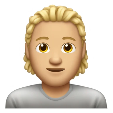 plus size man with short blonde locs sticker