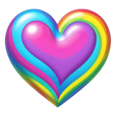 Lisa frank heart sticker