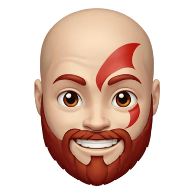 kratos smıle young sticker